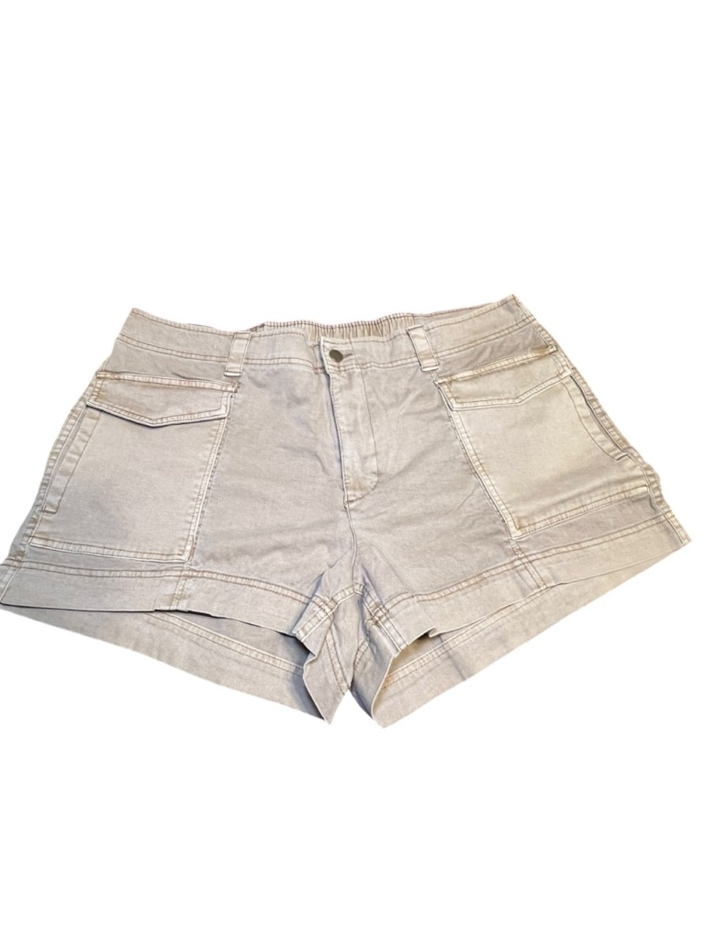 Old Navy Women's Utility Cargo Shorts in Taupe Size XL